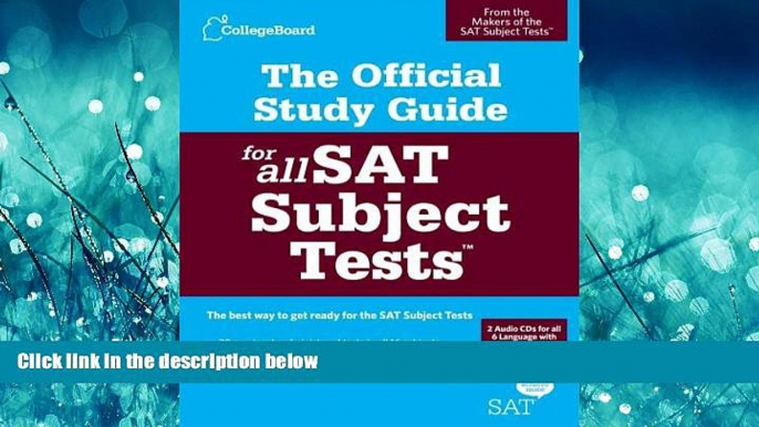 Popular Book The Official Study Guide for All SAT Subject Tests