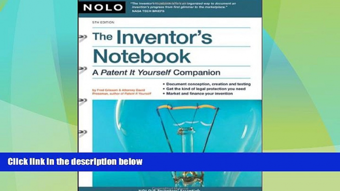 Big Deals  Inventor s Notebook: A Patent It Yourself Companion  Best Seller Books Best Seller