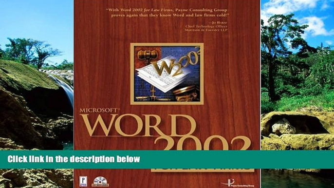 Must Have  Microsoft Word 2002 for Law Firms w/CD (Miscellaneous)  READ Ebook Full Ebook