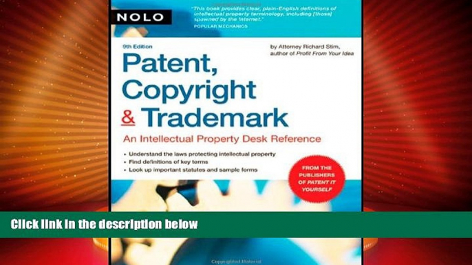 Big Deals  Patent, Copyright   Trademark: An Intellectual Property Desk Reference  Best Seller