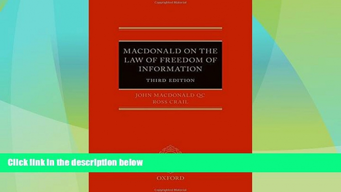 Big Deals  The Law of Freedom of Information  Full Read Most Wanted