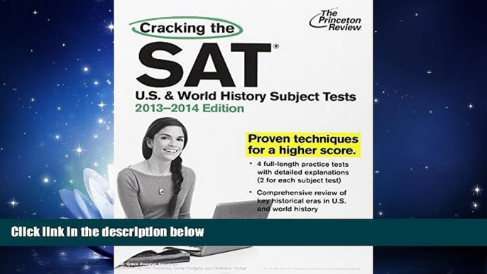 Choose Book Cracking the SAT U.S.   World History Subject Tests, 2013-2014 Edition (College Test