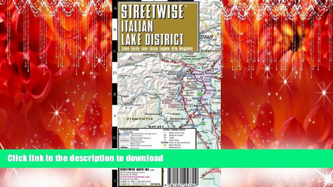 READ THE NEW BOOK Streetwise Italian Lake District Map - Laminated Regional Map of the Italian