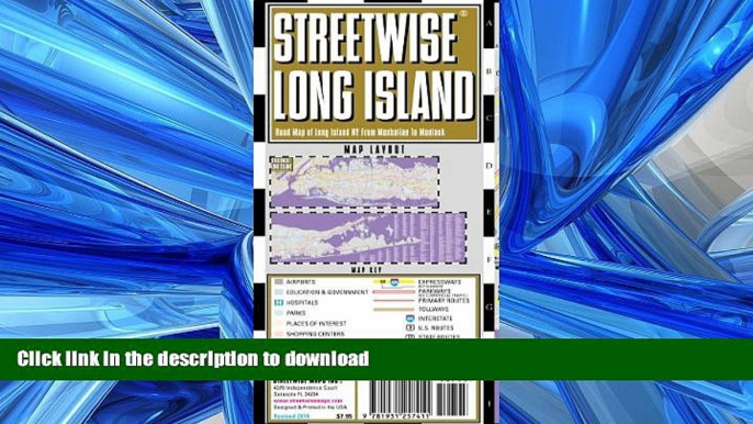 READ THE NEW BOOK Streetwise Long Island Map - Laminated Regional Road Map of Long Island, New