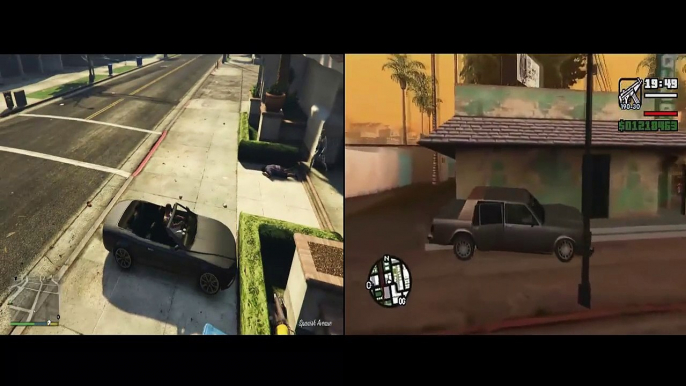 Grand theft auto v vs grand theft auto San Andreas