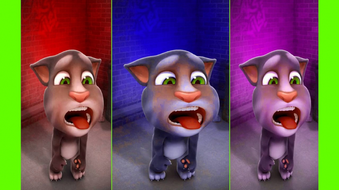 Learn Colors With Talking Tom - Kids Colors Reaction Animals Funny Videos