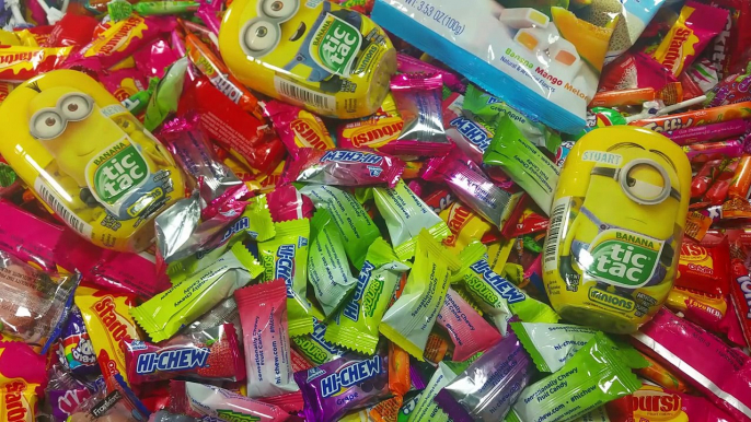 A lot of Candy New Minions Surprises New Hi-Chew Candies & Surprise Eggs