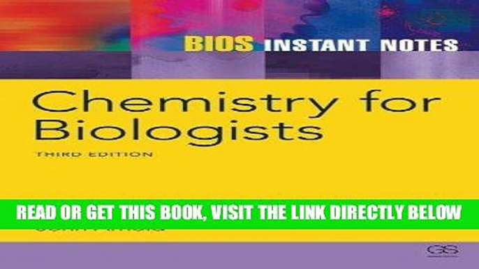 [READ] EBOOK BIOS Instant Notes in Chemistry for Biologists ONLINE COLLECTION