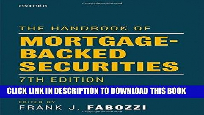 [Free Read] The Handbook of Mortgage-Backed Securities, 7th Edition Full Online