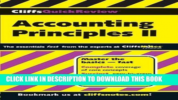 Ebook CliffsQuickReview Accounting Principles II (Cliffs Quick Review (Paperback)) (Bk. 2) Free