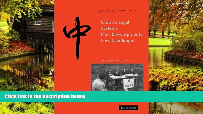 Must Have  China s Legal System: New Developments, New Challenges (The China Quarterly Special