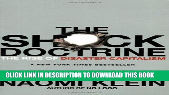 [Ebook] The Shock Doctrine: The Rise of Disaster Capitalism Download online