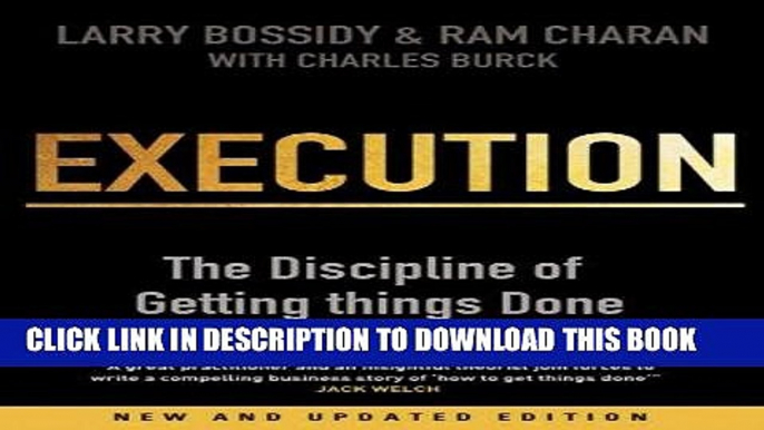 [PDF] Execution: The Discipline of Getting Things Done Download Free