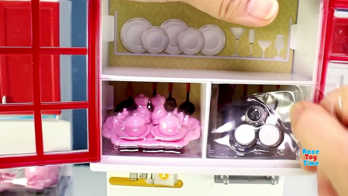 Cooking Kitchen Fridge Oven Toy Set with Barbie For Children ep2