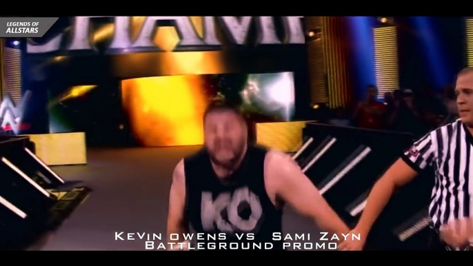 Kevin Owens Vs Sami Zyan | Battleground 2016 Promo | HD