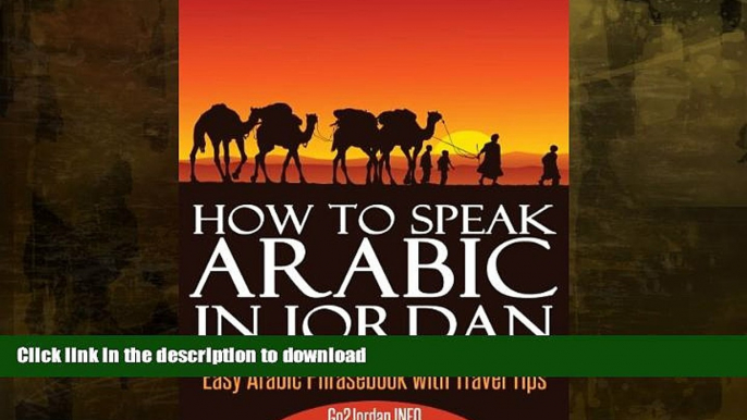 FAVORITE BOOK  How To Speak Arabic In Jordan - Easy Arabic Phrasebook With Travel Tips  BOOK