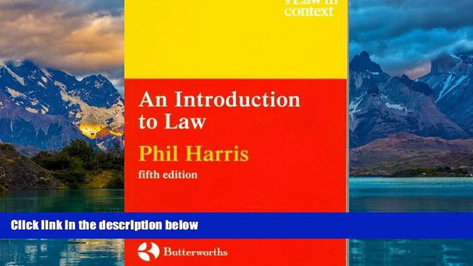 Big Deals  An Introduction to Law (Law in Context)  Best Seller Books Best Seller