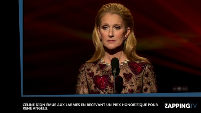 ADISQ : Céline Dion émue aux larmes en recevant un prix honorifique pour René Angélil