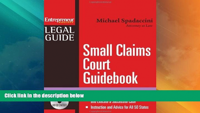 Big Deals  Small Claims Court Guidebook (Entrepreneur Magazine s Legal Guide)  Full Read Most Wanted