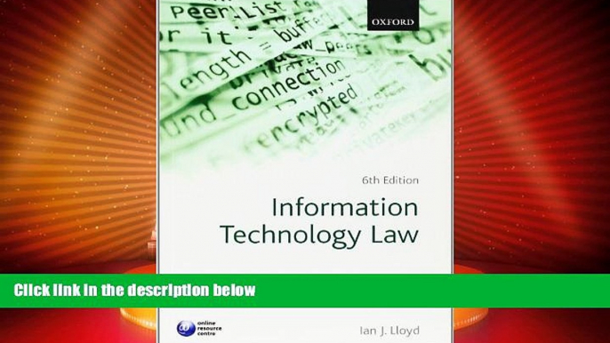 Big Deals  Information Technology Law  Best Seller Books Most Wanted