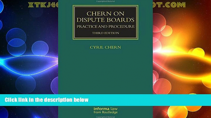 Big Deals  Chern on Dispute Boards (Construction Practice Series)  Full Read Best Seller