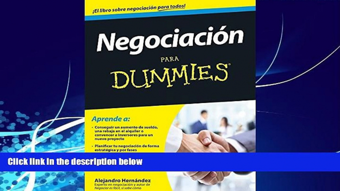 Big Deals  Negociaci?n para Dummies  Full Ebooks Most Wanted