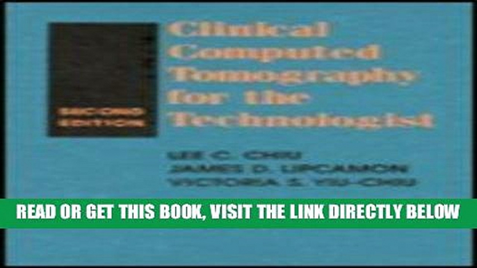 [FREE] EBOOK Clinical Computed Tomography for the Technologist ONLINE COLLECTION