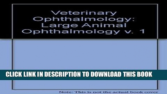 [READ] EBOOK Large Animal Ophthalmology BEST COLLECTION