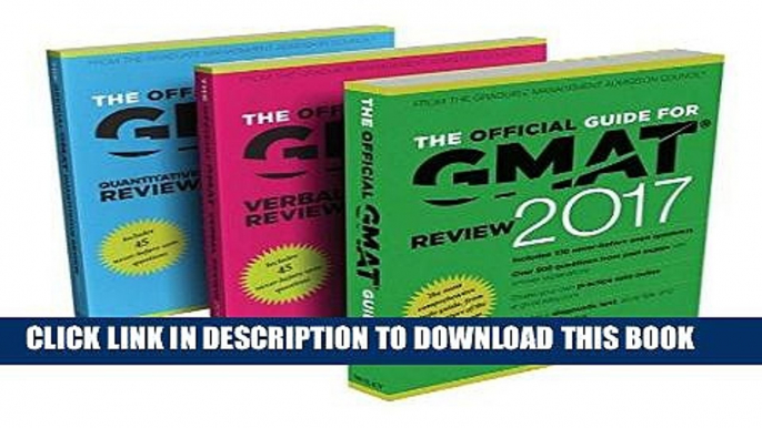 Ebook The Official Guide to the GMAT Review 2017 Bundle + Question Bank + Video Free Read