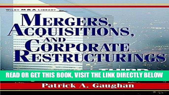 [Free Read] Mergers, Acquisitions, and Corporate Restructurings (Wiley Mergers and Acquisitions