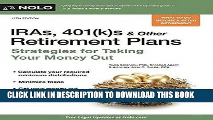 [Free Read] IRAs, 401(k)s   Other Retirement Plans: Strategies for Taking Your Money Out Free Online