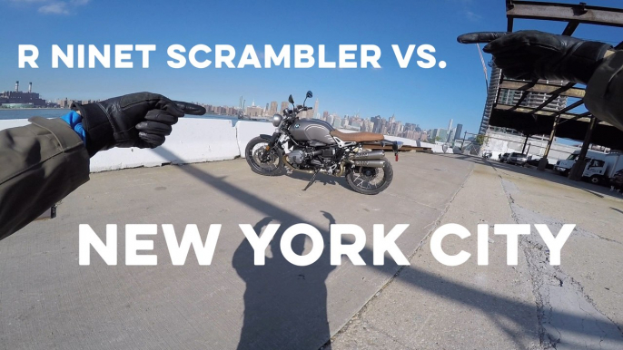 MC Commute - 2017 BMW RnineT Scrambler Review in New York City!