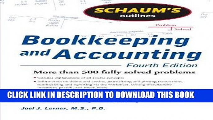 [Ebook] Schaum s Outline of Bookkeeping and Accounting, Fourth Edition (Schaum s Outlines)