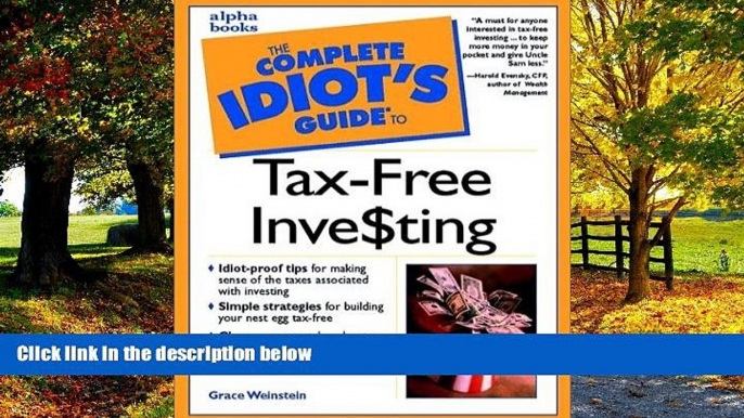 Big Deals  Complete Idiot s Guide to Tax-Free Investing  Full Ebooks Most Wanted