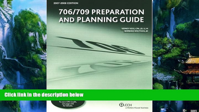 Big Deals  706/709 Preparation and Planning Guide (2007-2008)  Best Seller Books Most Wanted