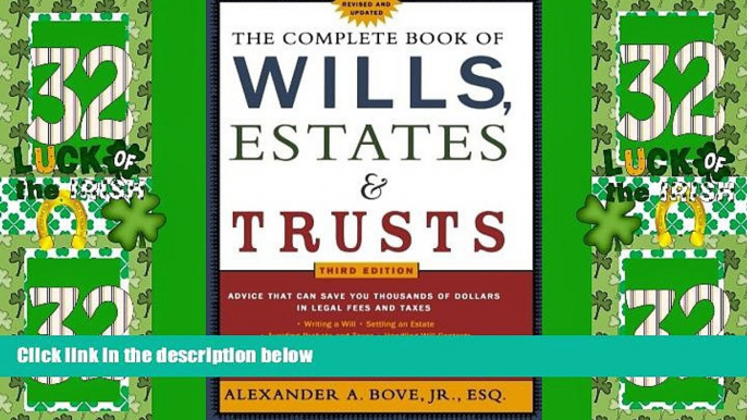 Big Deals  The Complete Book of Wills, Estates   Trusts  Best Seller Books Most Wanted