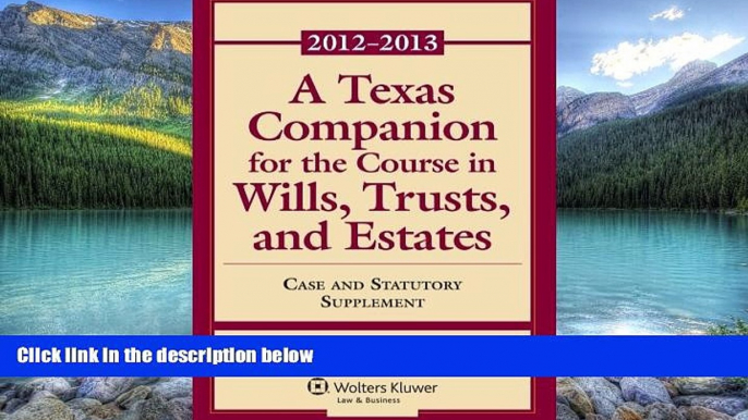 Big Deals  A Texas Companion To the Course in Wills Trusts   Estates  Best Seller Books Most Wanted