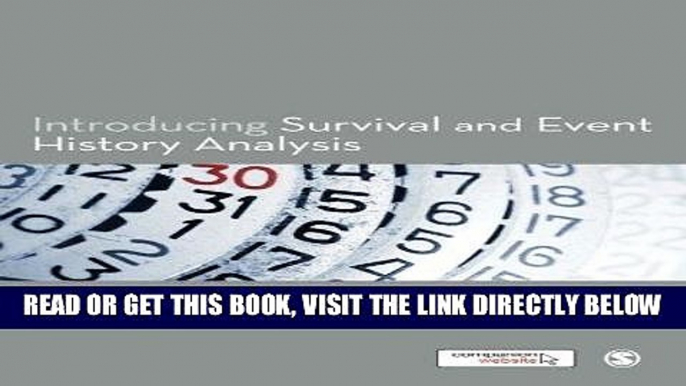 [READ] EBOOK Introducing Survival and Event History Analysis BEST COLLECTION