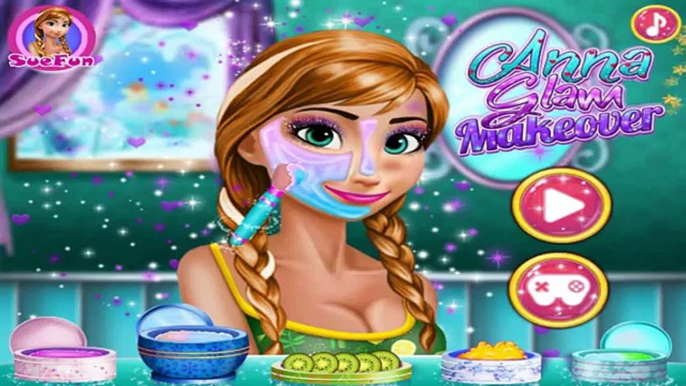 Anna Slam Makeover | Disney Princess Frozen Anna Games | Best Baby Games For Girls