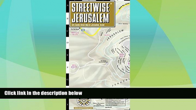 Big Sales  Streetwise Jerusalem Map - Laminated City Center Street Map of Jerusalem, Israel -