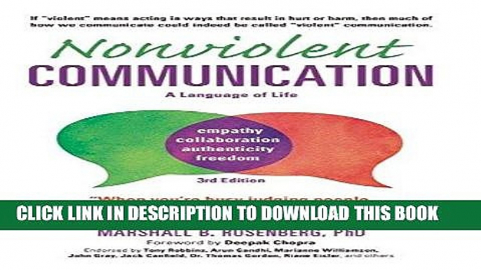 [PDF] Nonviolent Communication: A Language of Life, 3rd Edition: Life-Changing Tools for Healthy