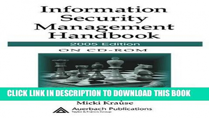 [PDF] FREE Information Security Management Handbook on CD-ROM, 2005 Edition [Download] Full Ebook