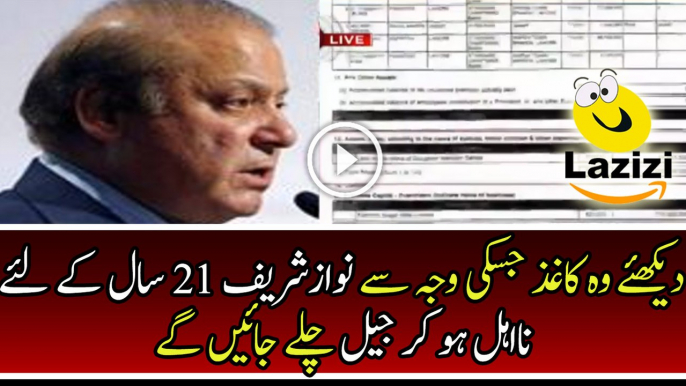 Nawaz Sharif Can be Disqualified and to be Sent Jail for 21 Years