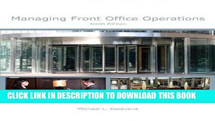 Best Seller Managing Front Office Operations with Answer Sheet (AHLEI) (9th Edition) (AHLEI -