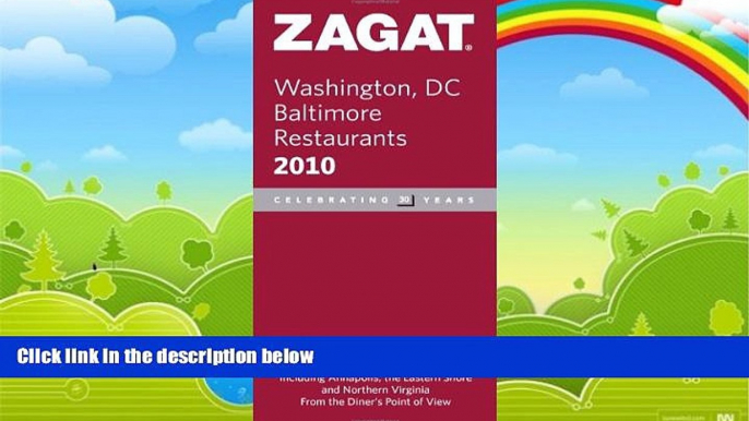 Books to Read  2010 Washington DC/Baltimore (Zagat Survey: Washington, D.C./Baltimore