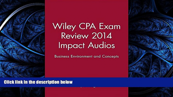 different   Wiley CPA Exam Review 2014 Impact Audios: Business Environment and Concepts (Wiley