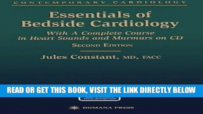 [READ] EBOOK Essentials of Bedside Cardiology: A complete Course in Heart Sounds and Murmurs on CD