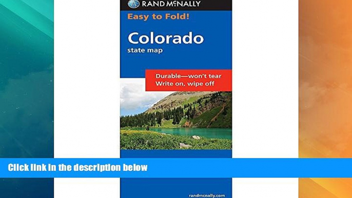 Big Deals  Rand McNally Easy to Fold: Colorado (Laminated) (Easyfinder S)  Best Seller Books Most