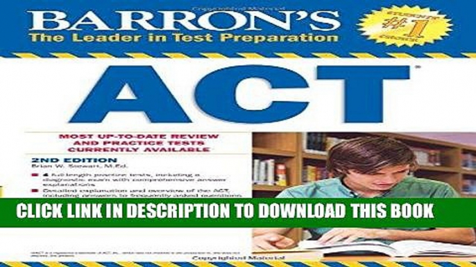 Ebook Barron s ACT, 2nd Edition (Barron s Act (Book Only)) Free Read