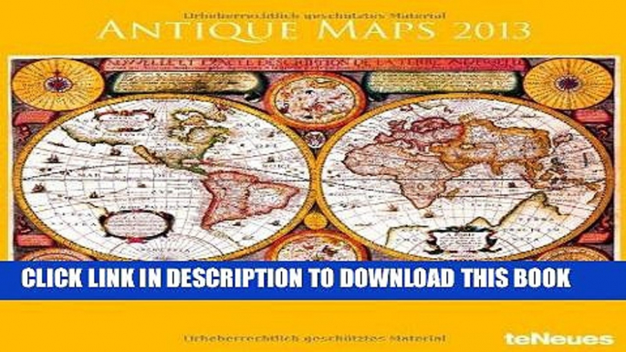 Best Seller 2013 Antique Maps Wall Calendar Free Read